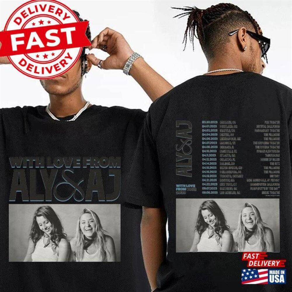 Aly Aj With Love From Tour Shirt Classic T-Shirt 2 Sided